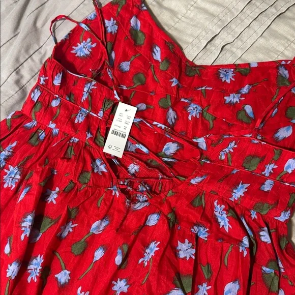J. Crew Red Floral Maxi Dress - Picture 6 of 7